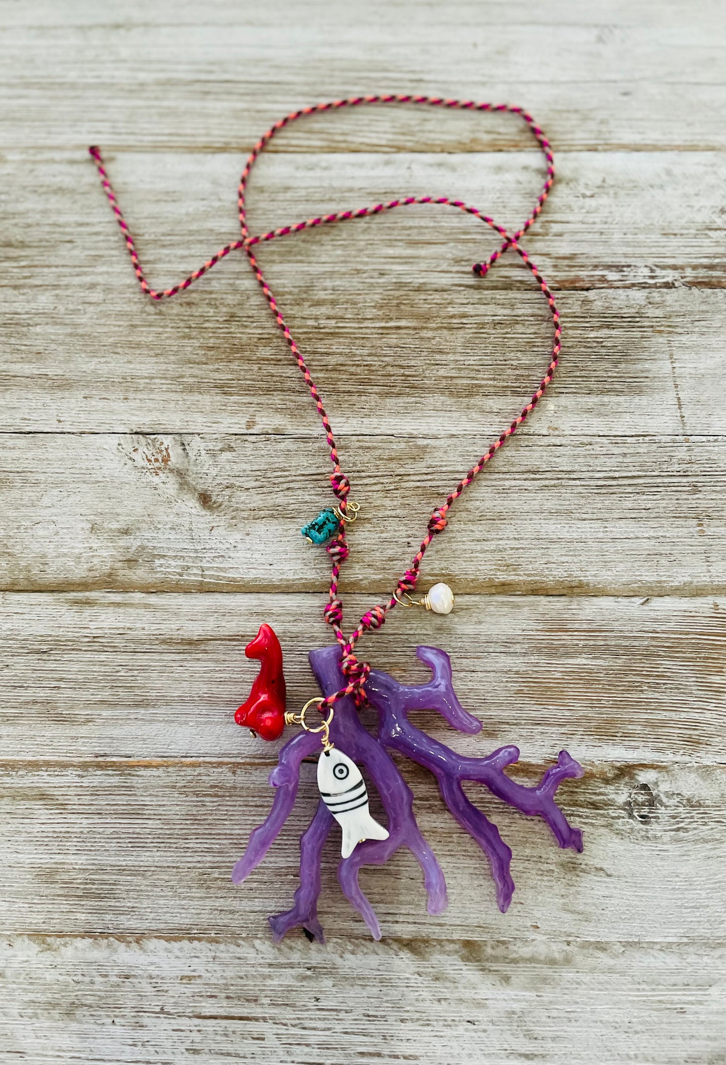 Collar Caribe/violeta