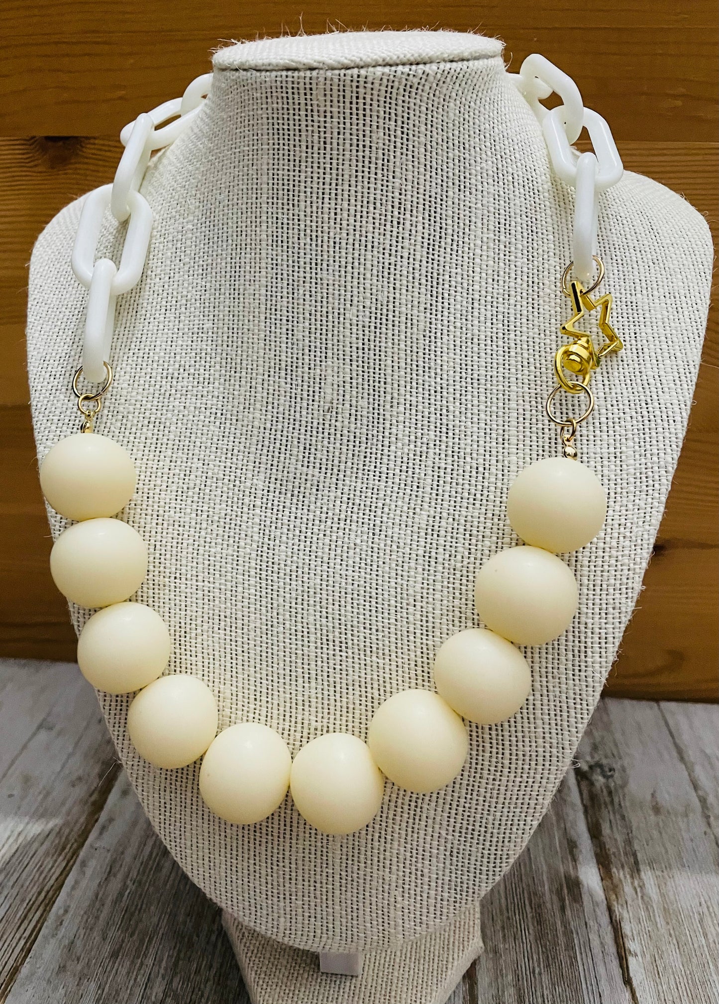 Collar Bubble Madness/Ivory