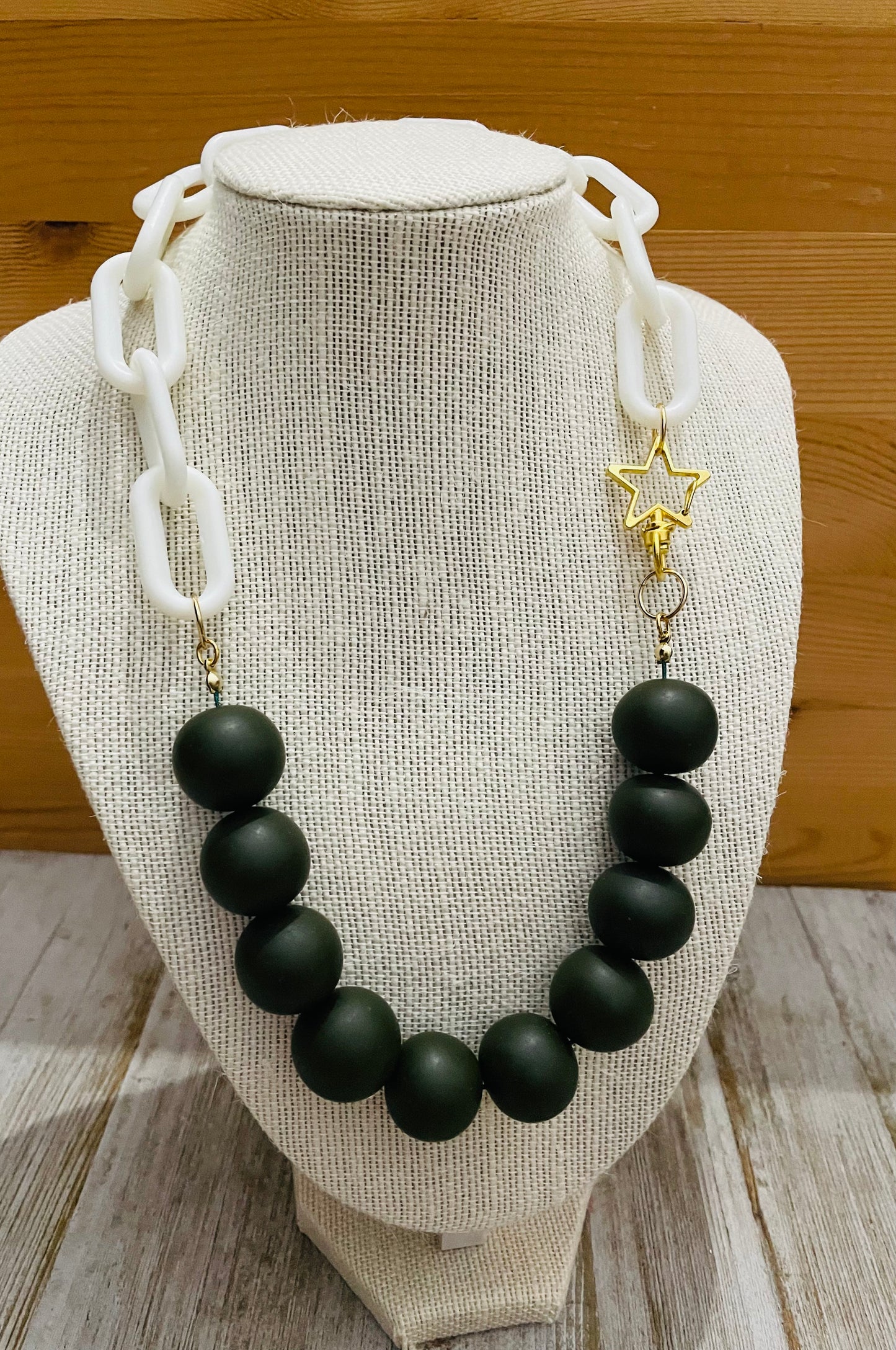Collar Bubble Madness/Dark Olive