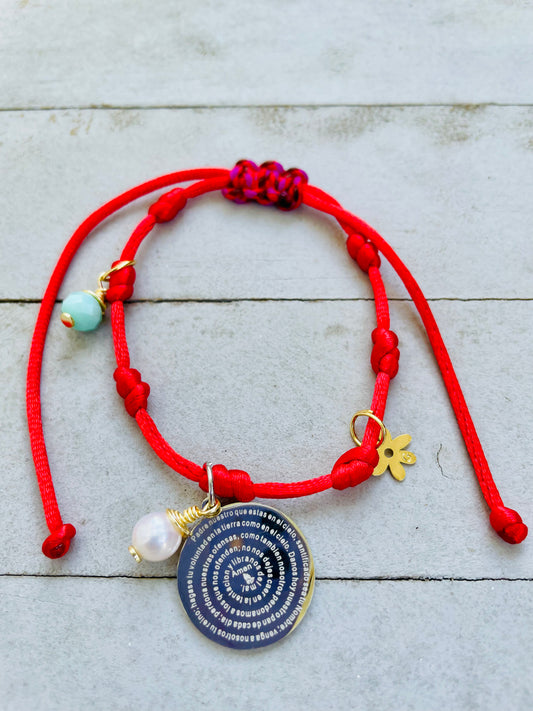 Pulsera Ajustable: Padre Nuestro