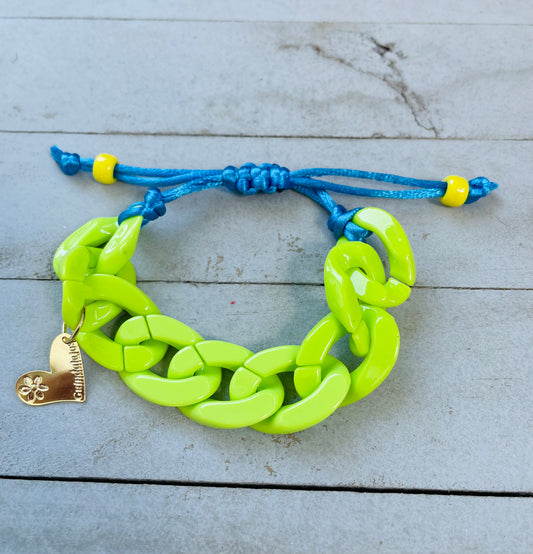 Pulsera Ajustable: Cordchain green